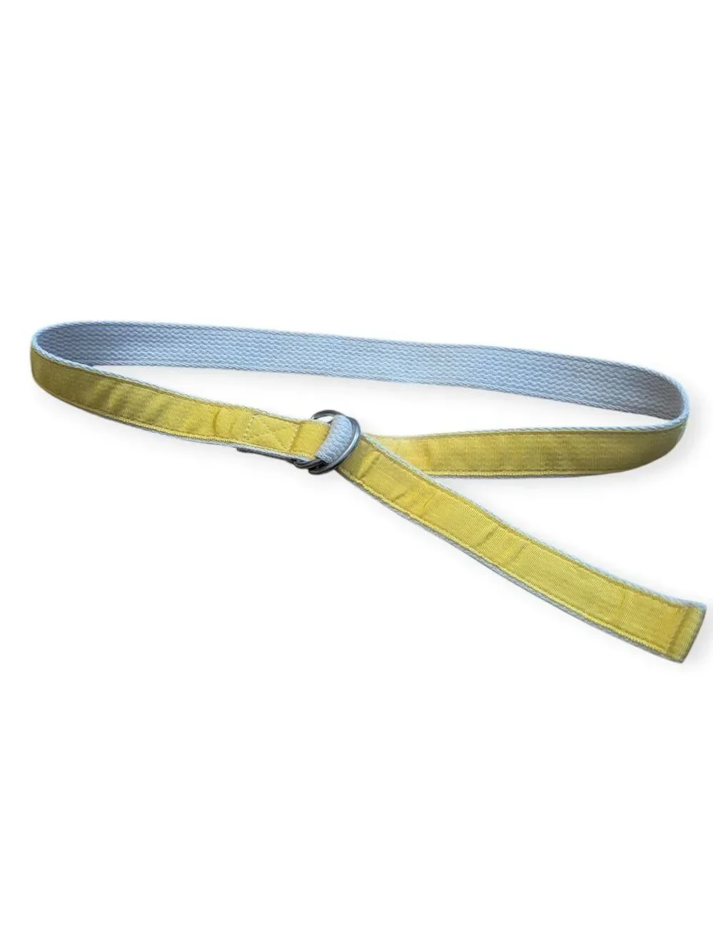 Abercrombie Fitch Belt Yellow White Medium Large